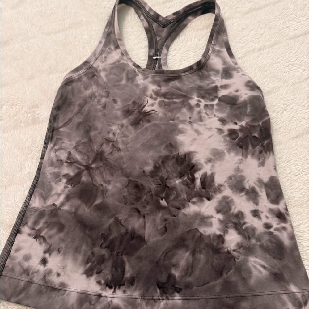 lululemon athletica Cream and White Sleeveless Tank Top